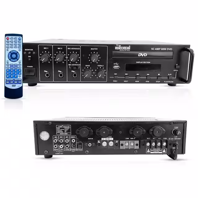AMP 60W DVD 5 Core Inc  Amplifiers